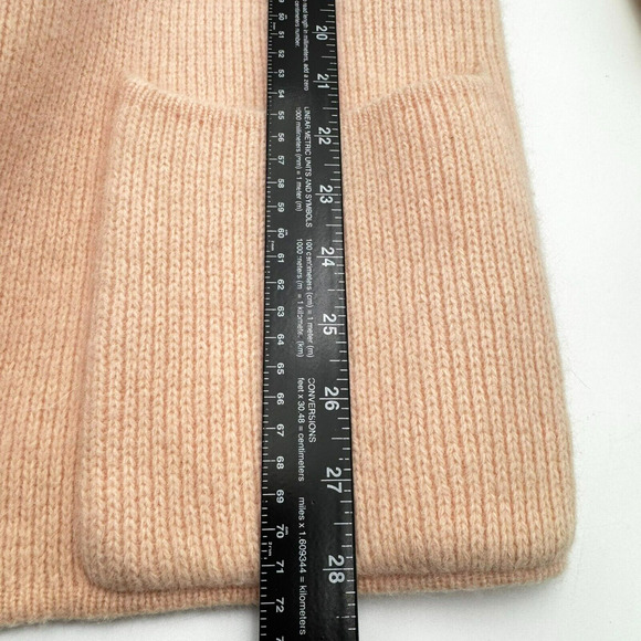 SIDEFFECTS‎ Women's Medium Vintage Pink Lambswool Angora Knit Cardigan Sweater - Picture 8 of 9